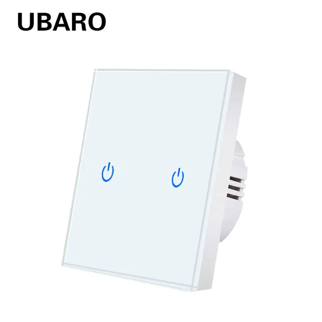 UBARO Crystal Tempered Glass Wall Panel Touch Switch