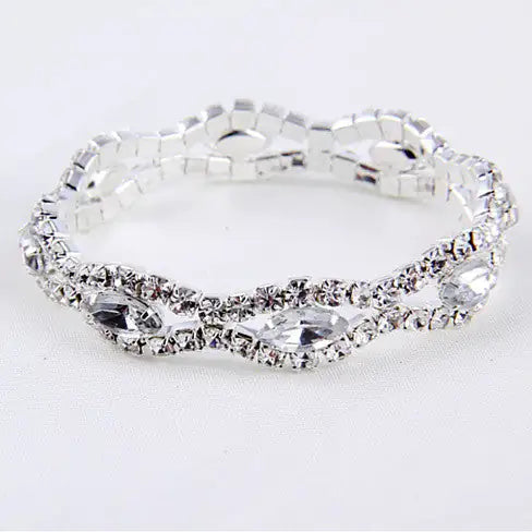 Love Boat All Crystal Stretchable Bracelet