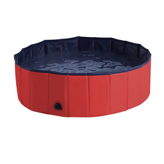 100x30H cm Pet Swimming Pool-Red-0