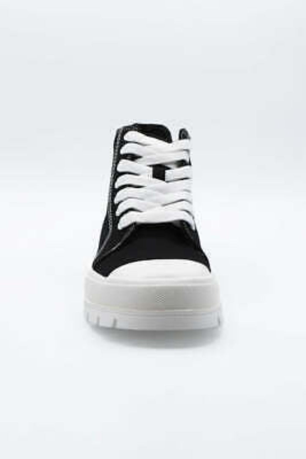 Chunky Platform Heel High-Top Sneakers - American Smart