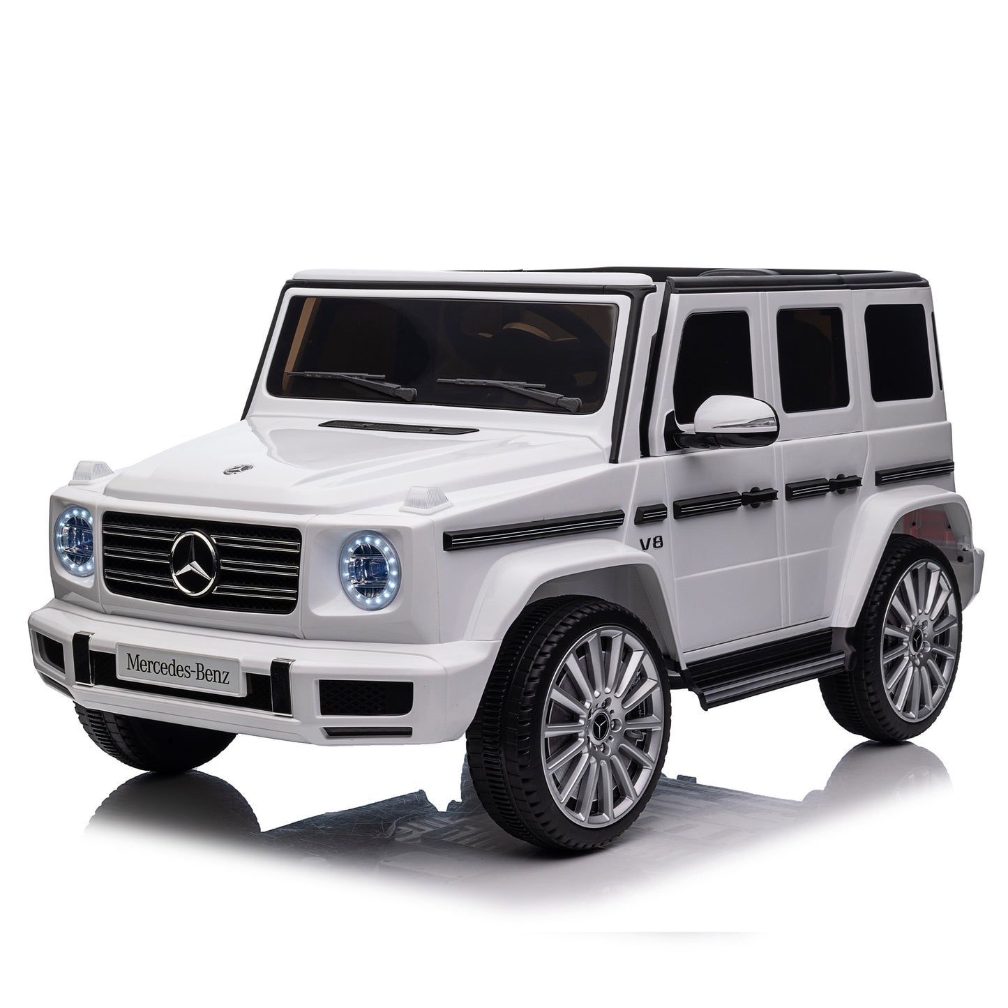 Licensed Mercedes-Benz G500,24V Kids ride on toy 2.4G W/Parents Remote Control,electric car for kids,Three speed adjustable,Power display, USB,MP3 ,Bluetooth,LED light,Three-point safety belt