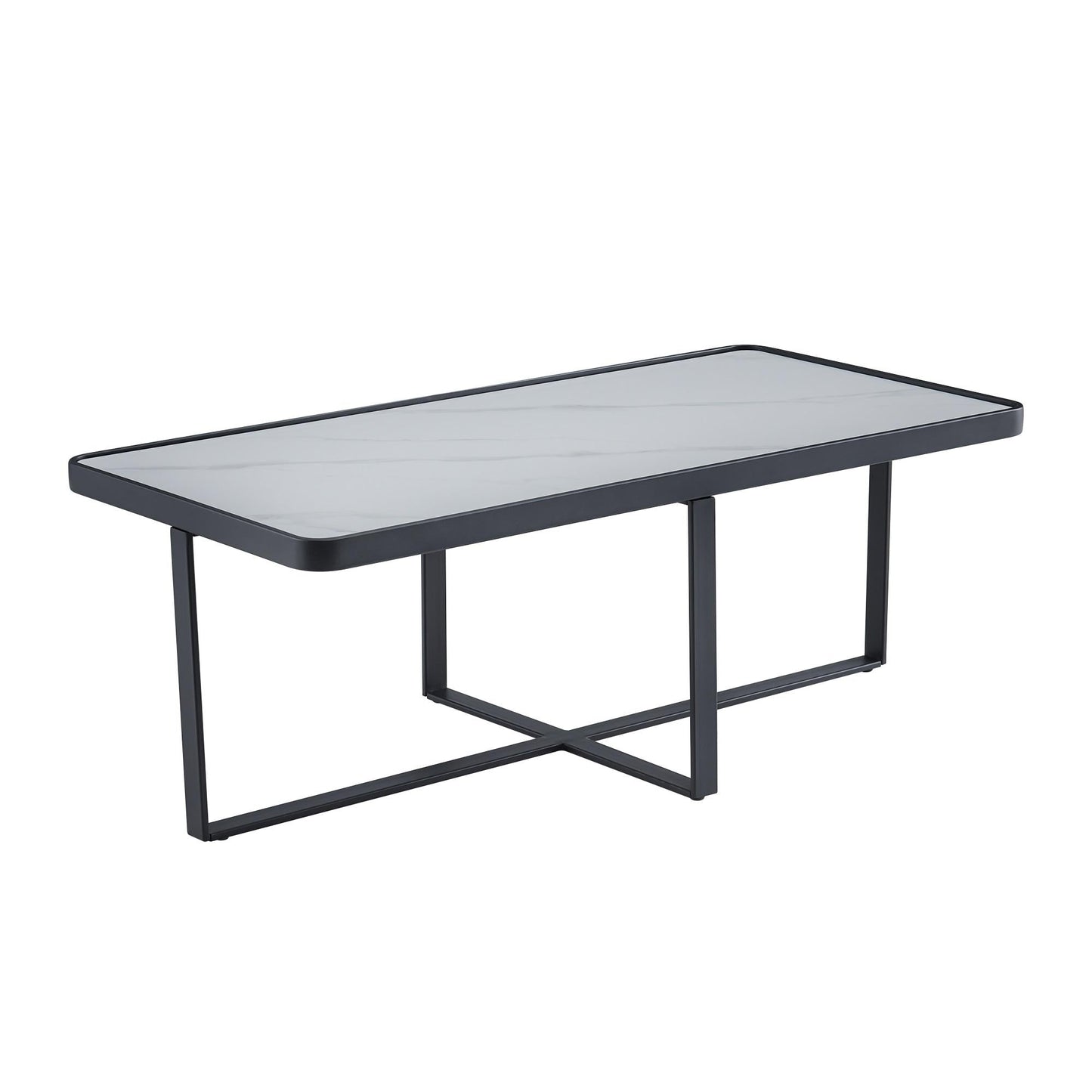 Minimalism Rectangle Coffee Table With Sintered Stone Top-0