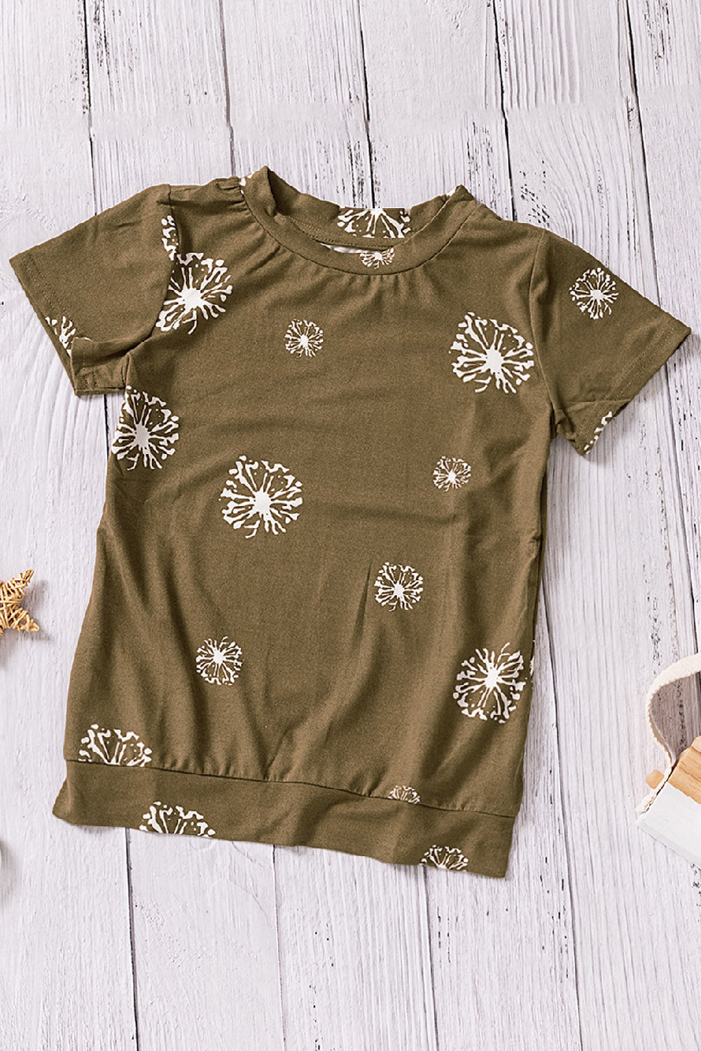 girls-dandelion-print-round-neck-tee