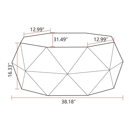 Three-dimensional Retro Style Coffee Table-7