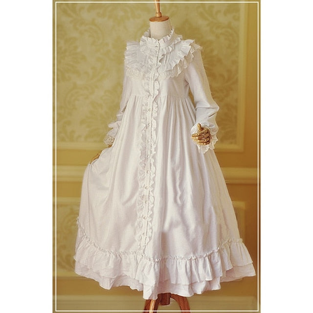 elegant-long-sleeve-ruffle-lace-pleated-dress