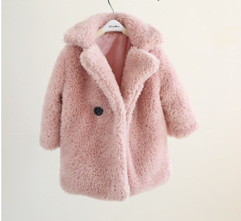 Big Kids Fur Coat In Autumn And Winter Coat