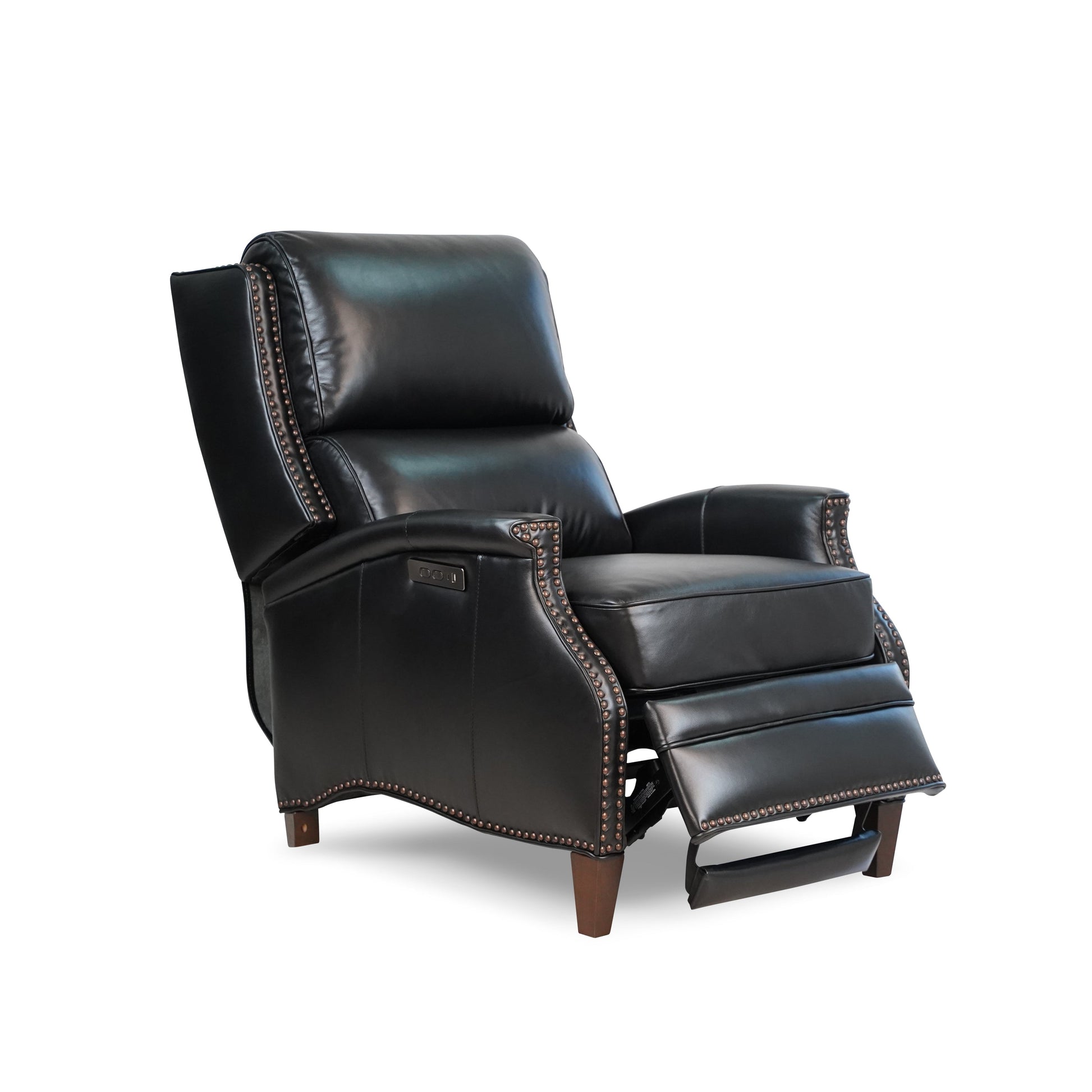 Genuine Top Grain Leather Power Recliner-0