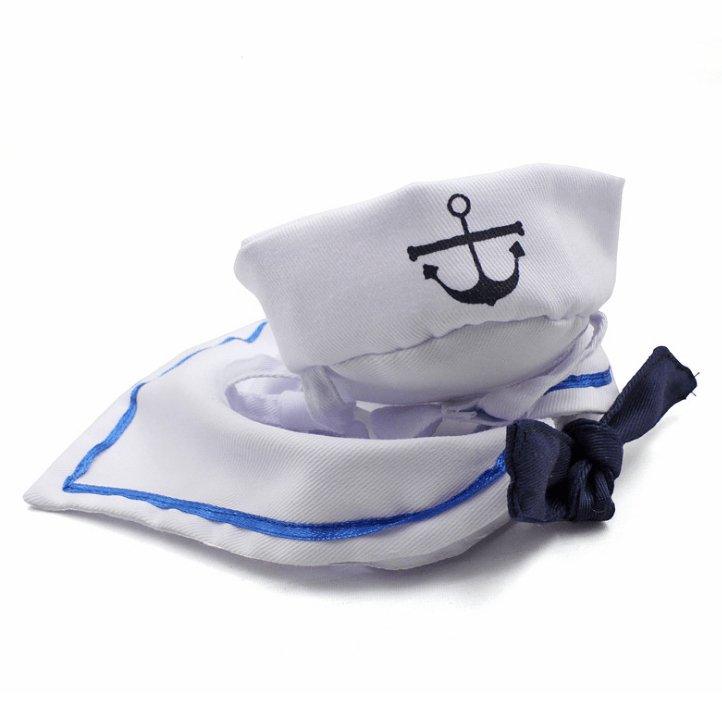 Adorable Nautical Pet Costume Set - Perfect For Halloween Cosplay!-1