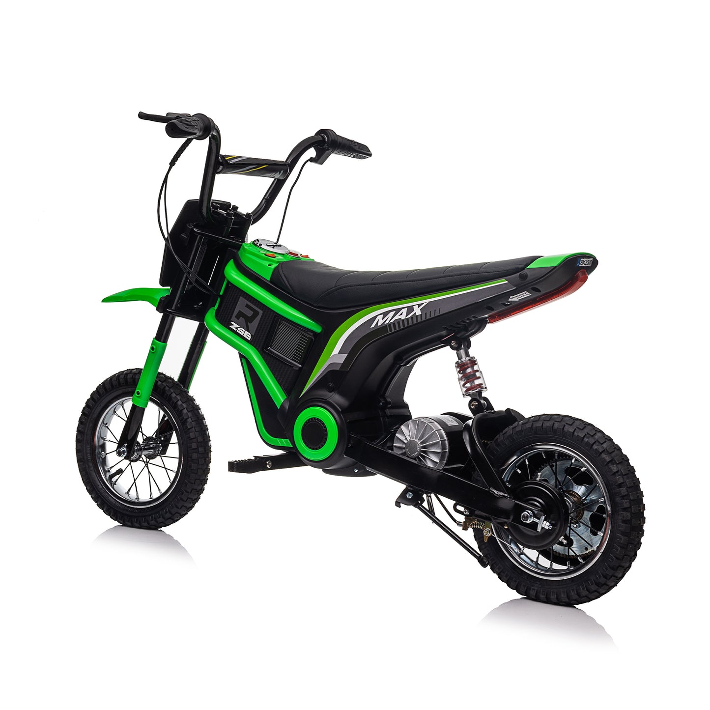 Kids Ride On 24V Electric Toy Motocross Motorcycle Dirt Bike-XXL large,age8-12 Speeds up to 14.29MPH,Dual Suspension, Hand-Operated Dual Brakes, Twist Grip Throttle, Authentic Motocross Bike Geometry