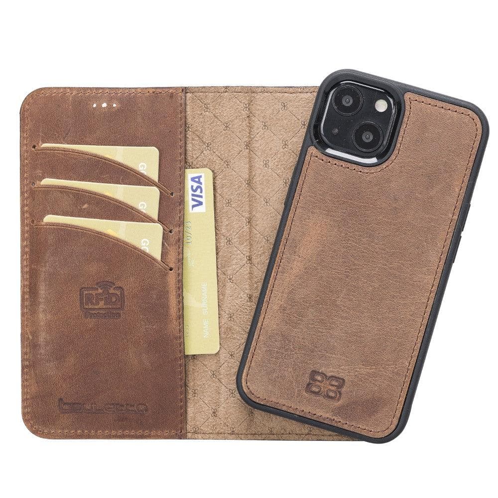 Apple iPhone 13 Series Detachable Leather Wallet Case - MW-25