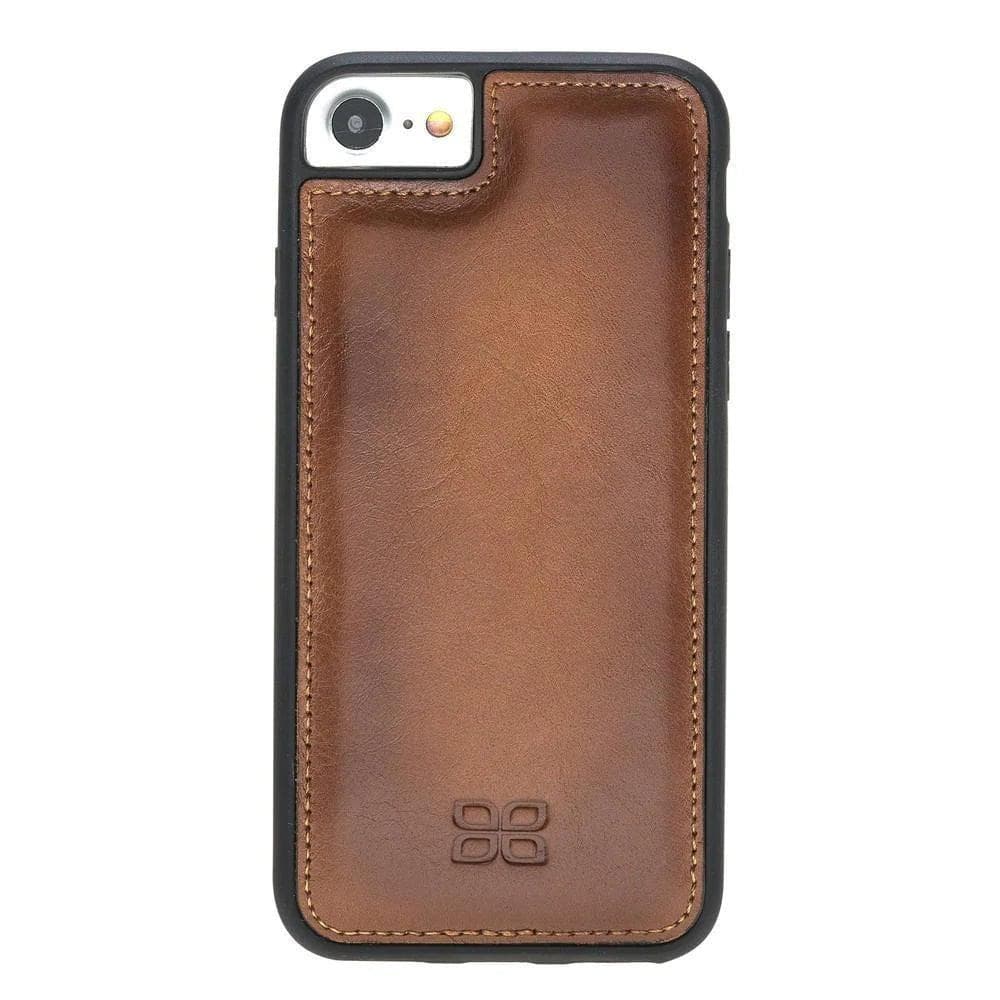 Flexible Genuine Leather Back Cover for Apple iPhone 7 8 SE2 SE3 Series-0