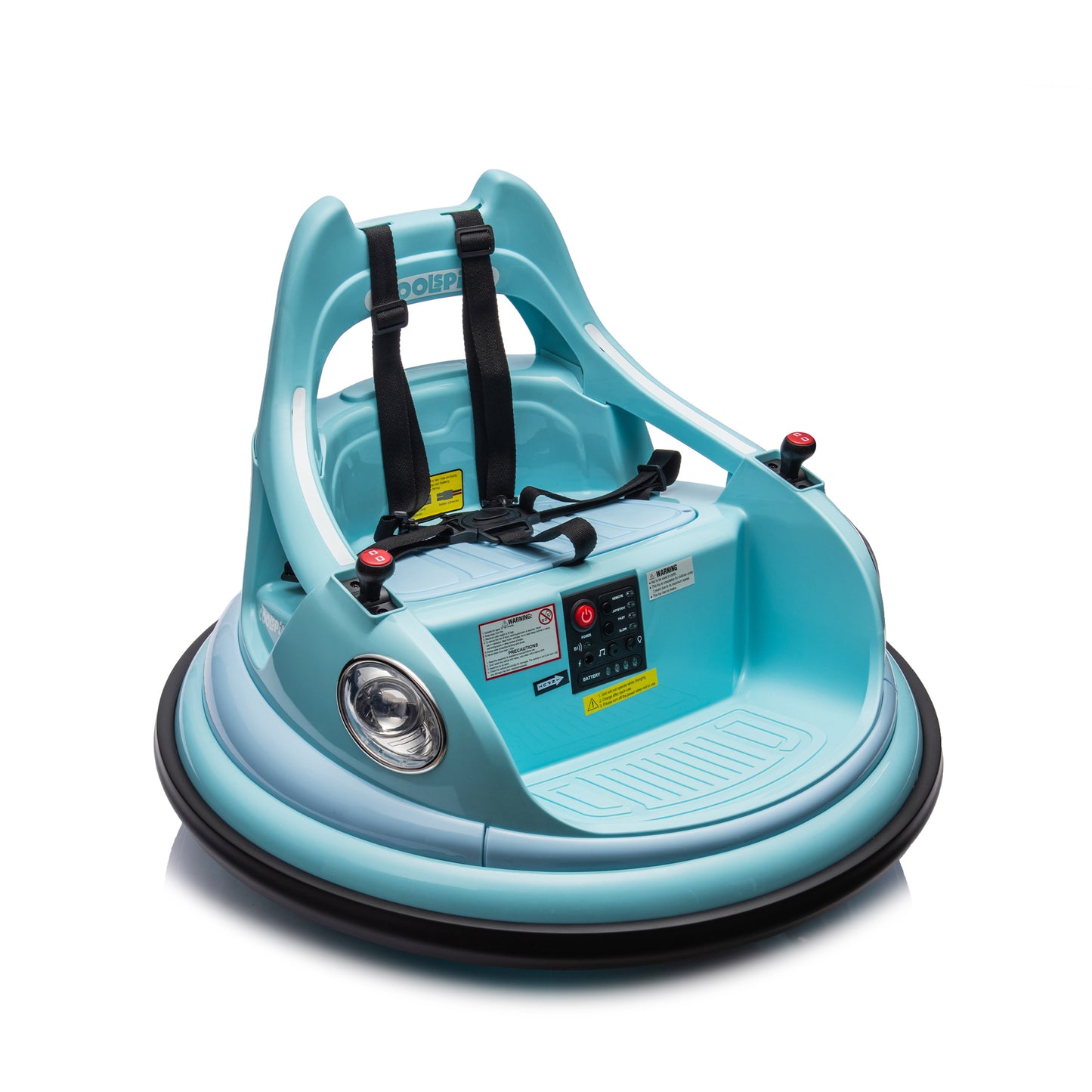 12V ride on bumper car for kids,electric car for kids,1.5-5 Years Old,W/Remote Control, LED Lights, Bluetooth & 360 Degree Spin, Vehicle body with anti-collision padding
Five-point Safety Belt,2wd