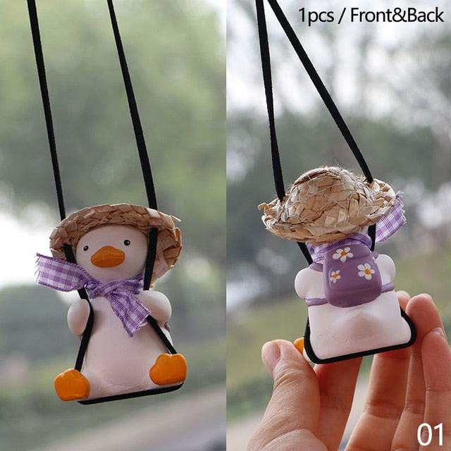 car-pendant-cute-swinging-duck