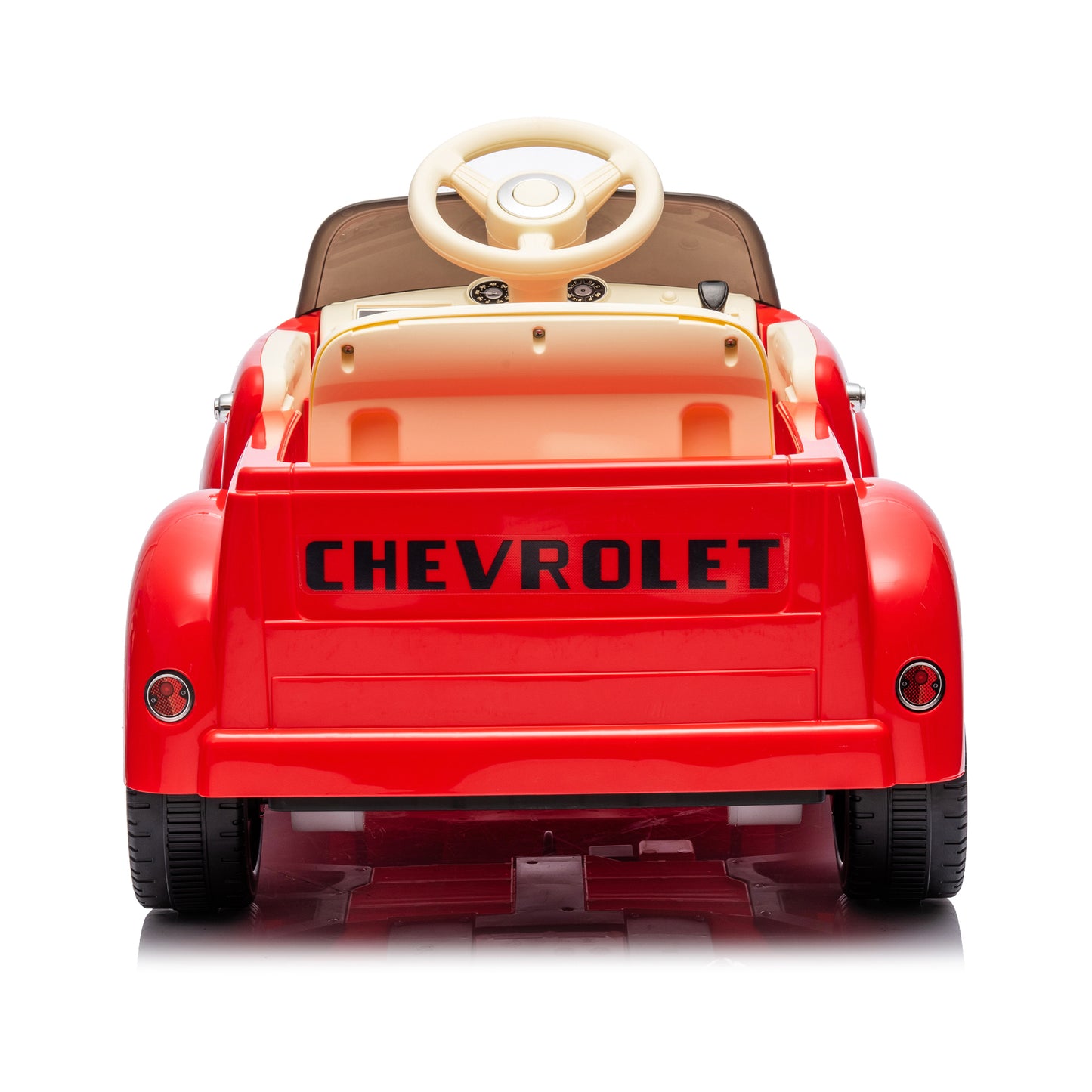 12V Kids Ride On truck car w/parents control, Licensed Chevrolet 3100 pickup,electric car for kid,Vintage modeling,3 speeds,LED Lights,Bluetooth,USB,High-power up to 4.35 km/h,age 3+