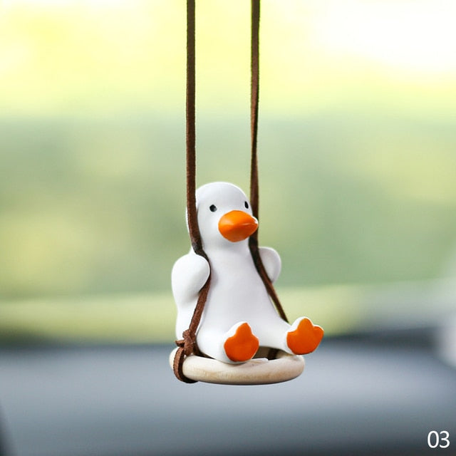 car-pendant-cute-swinging-duck