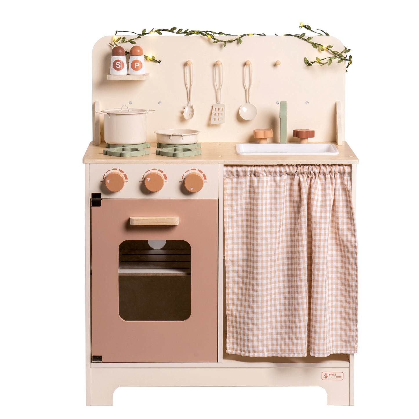 Stylish Cream Modern Kitchen Playset for Kids, Great Gift for Boys&Girls