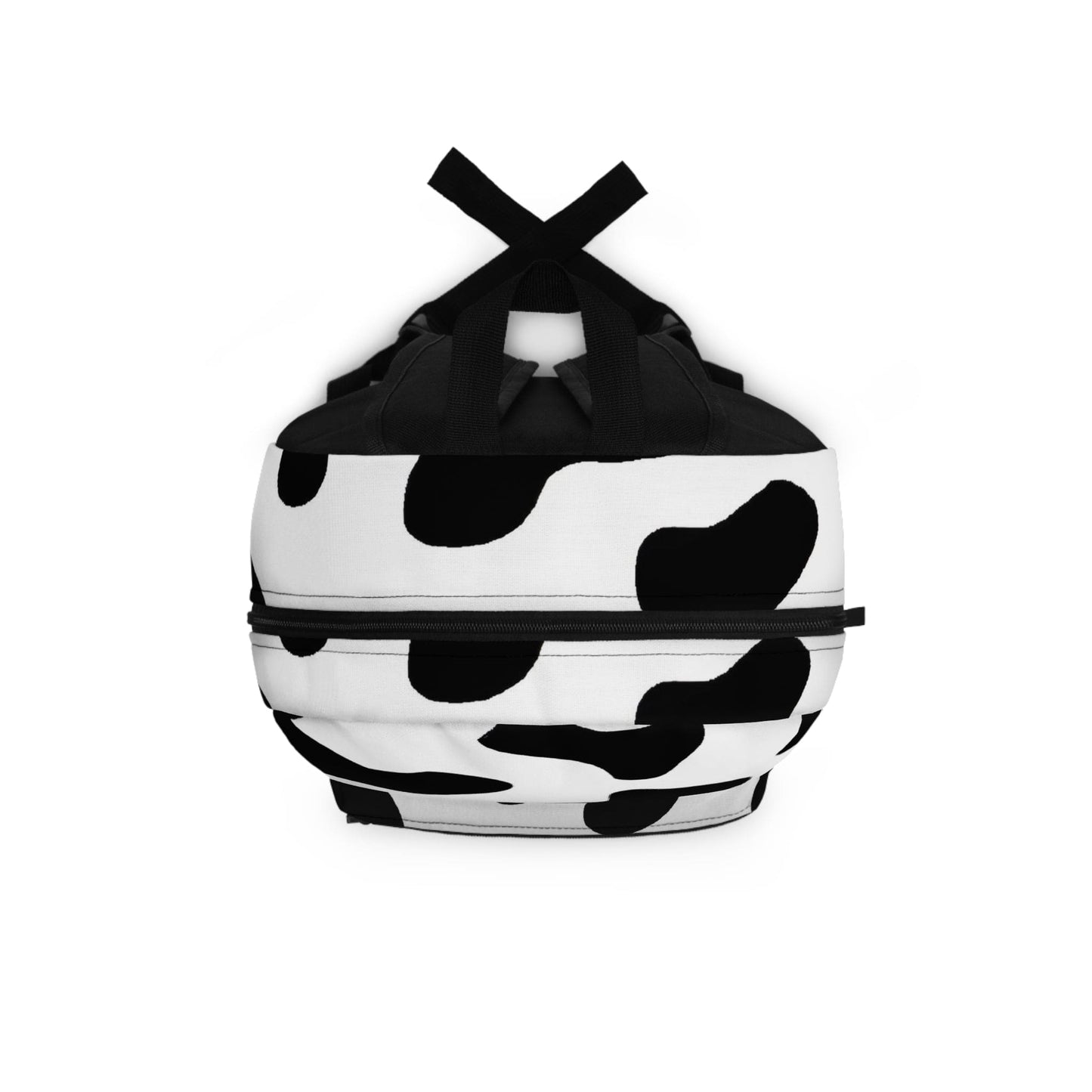 Backpack Work/school/leisure - Waterproof - Black and White Abstract Cow Print Pattern-3