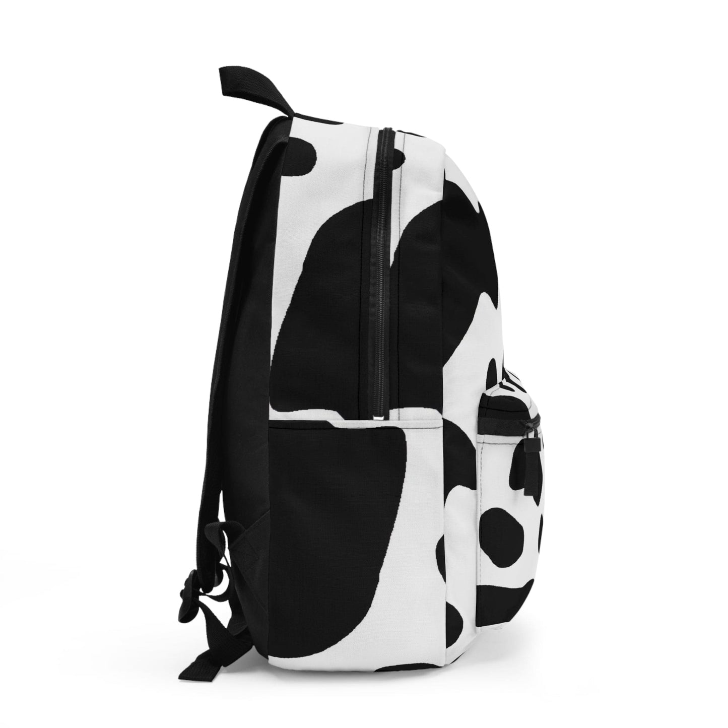 Backpack Work/school/leisure - Waterproof - Black and White Abstract Cow Print Pattern-1