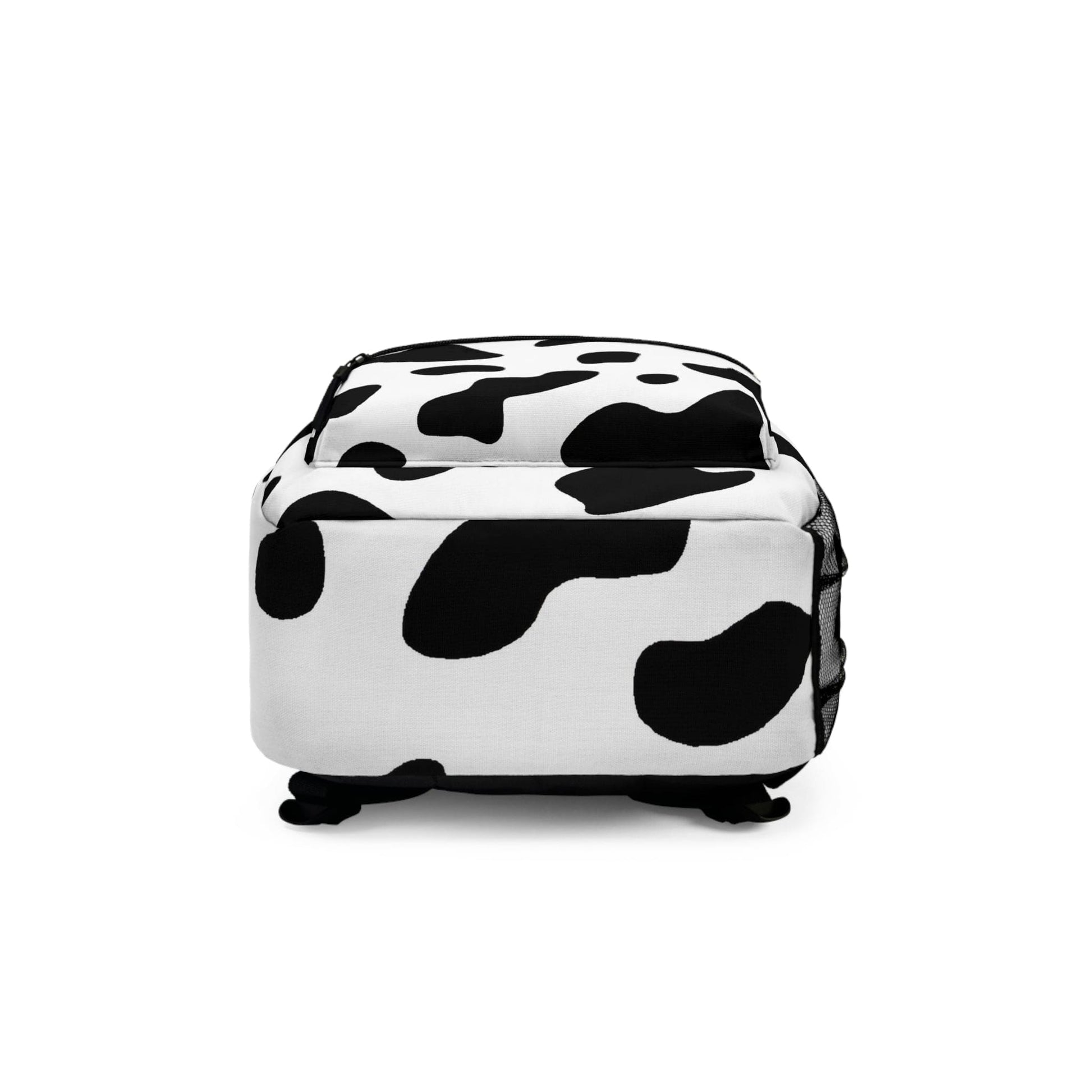 Backpack Work/school/leisure - Waterproof - Black and White Abstract Cow Print Pattern-4