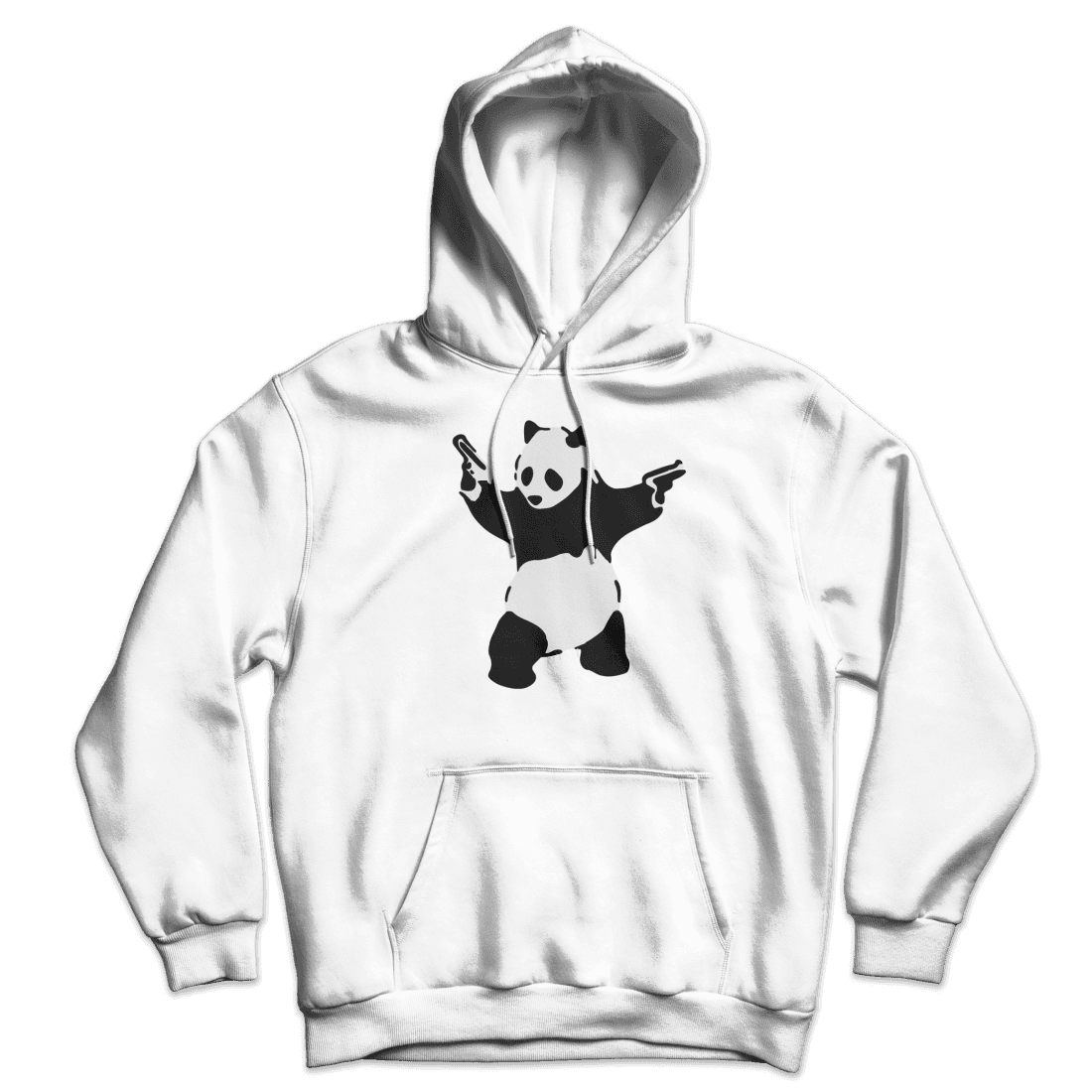 Banksy Pandamonium Armed Panda Unisex Hoodie-2