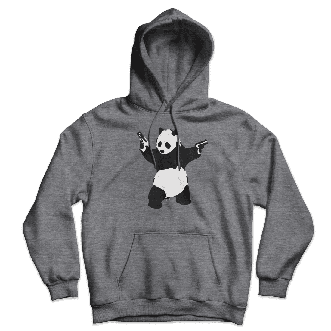 Banksy Pandamonium Armed Panda Unisex Hoodie-0