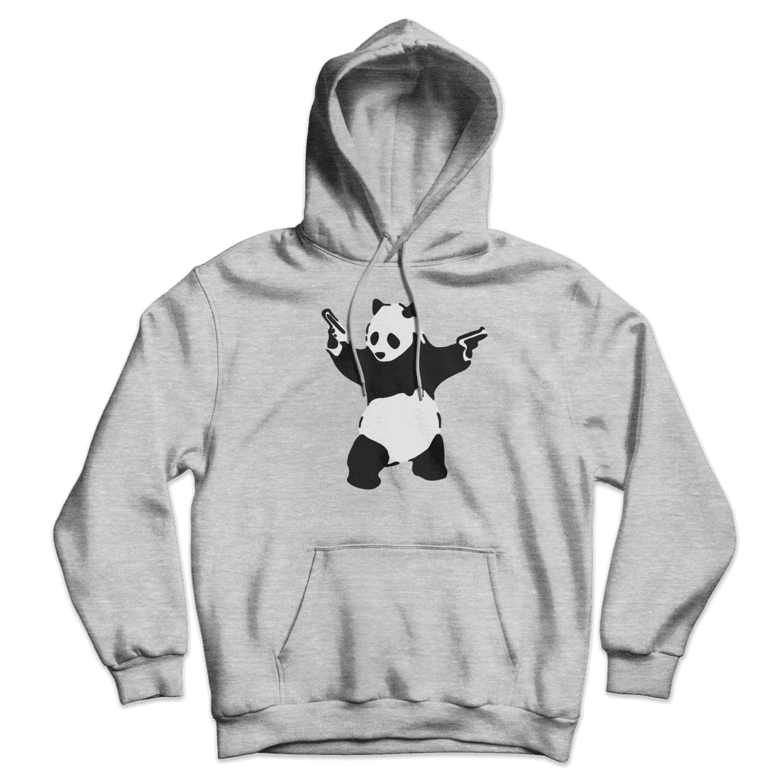 Banksy Pandamonium Armed Panda Unisex Hoodie-1