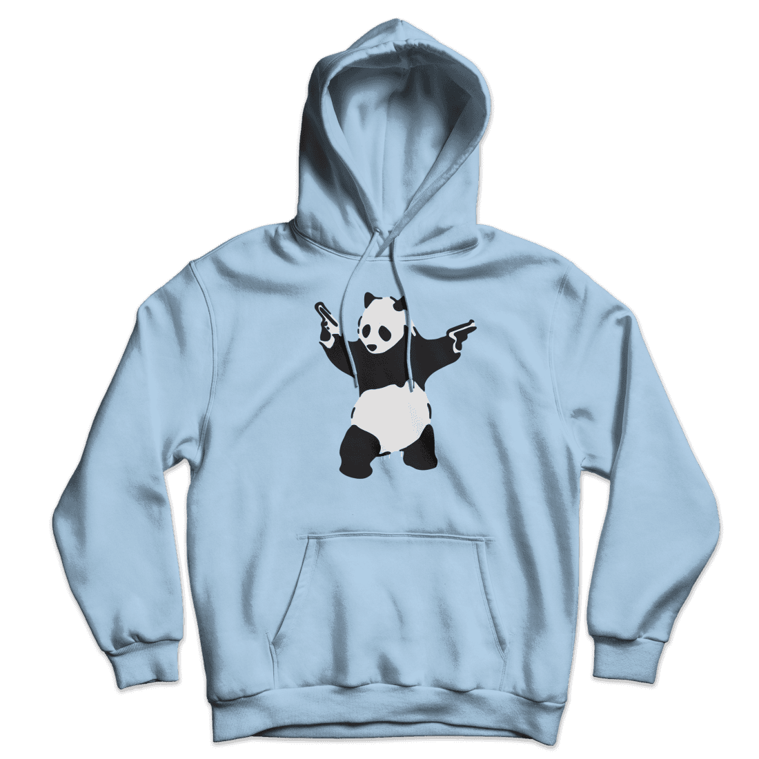 Banksy Pandamonium Armed Panda Unisex Hoodie-3