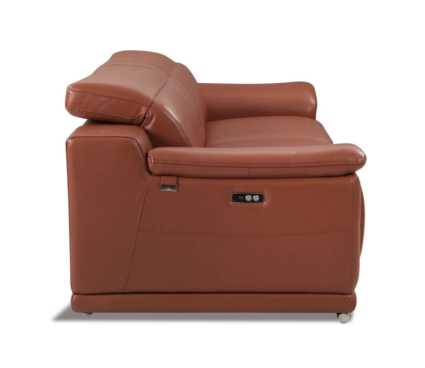 Genuine Italian Leather Power Reclining Sofa-7