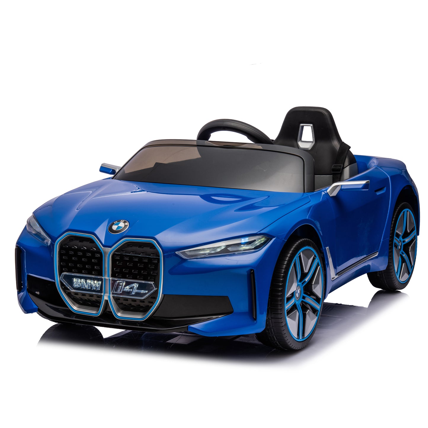 Licensed BMW I4,12v Kids ride on car 2.4G W/Parents Remote Control,electric car for kids,Three speed adjustable,Power display, USB,MP3 ,Bluetooth,LED light,Two-point safety belt,story