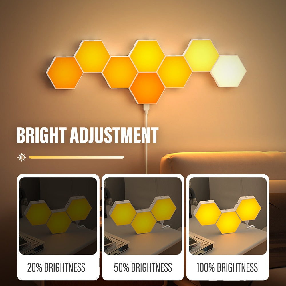 led-hexagon-indoor-wall-light