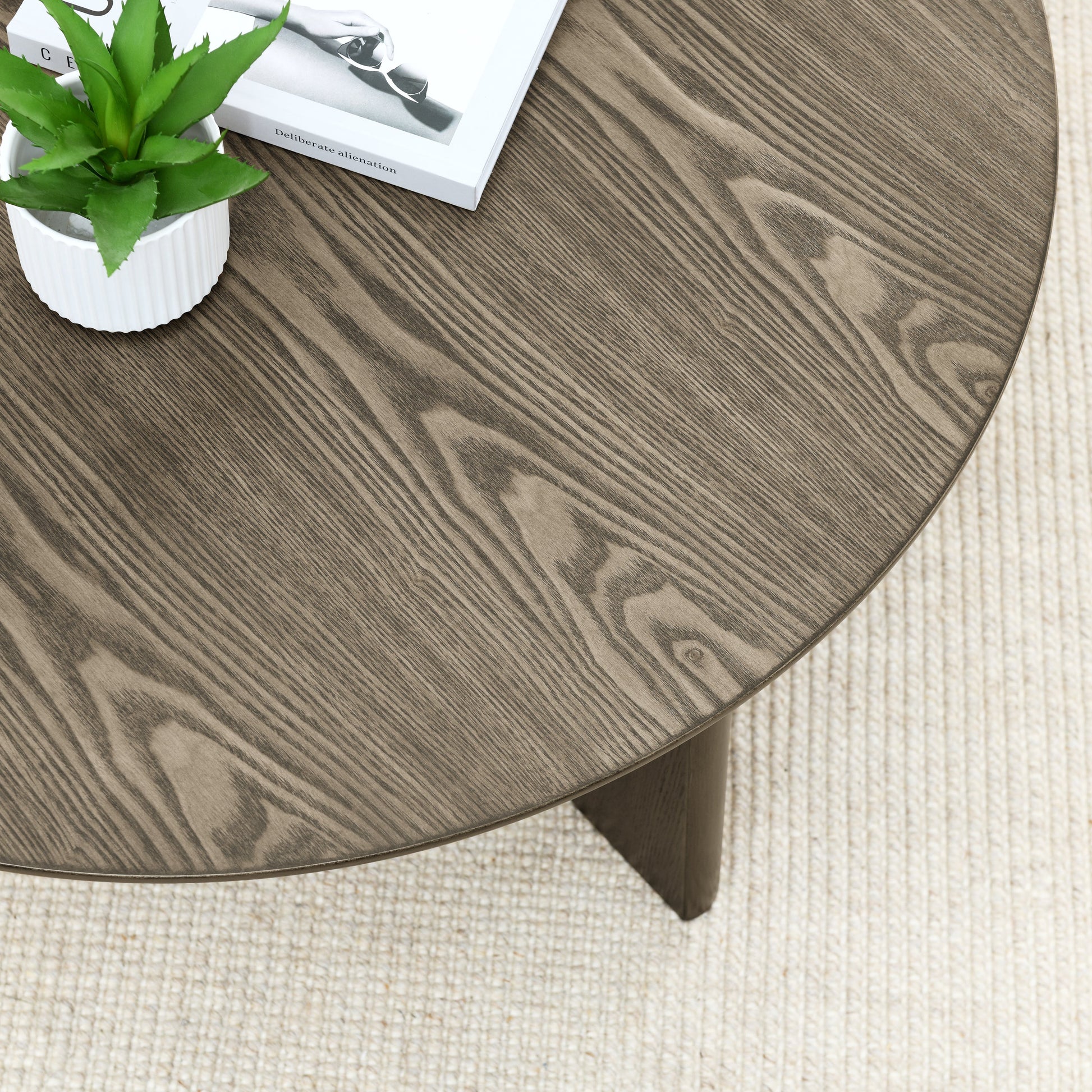 Wooden Round Coffee Table-3