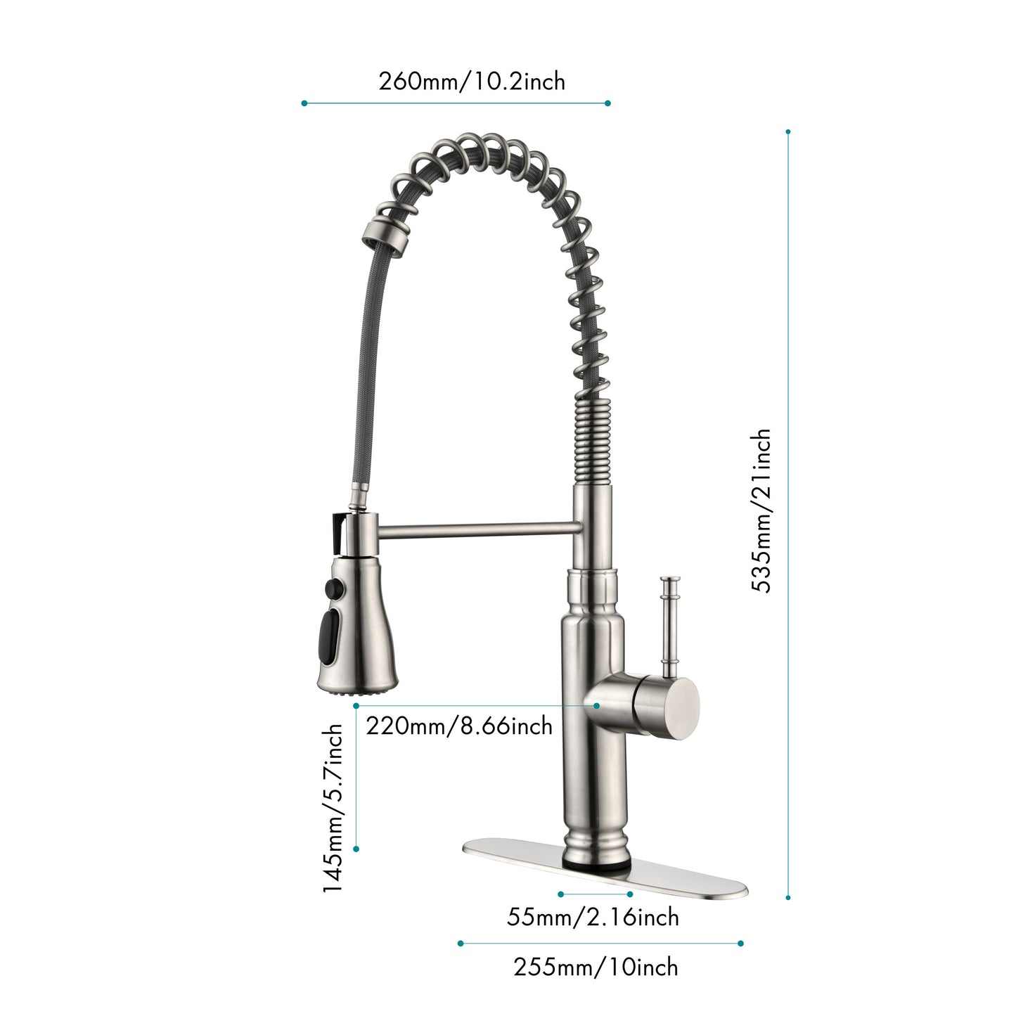 Touch Kitchen Faucet with Pull Down Sprayer