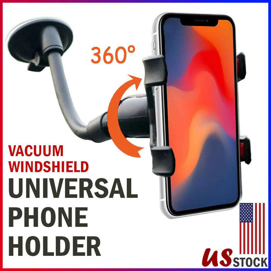 Car Windshield Vacuum Mount Cell Phone Holder Stand for Universal Iphone Samsung-0