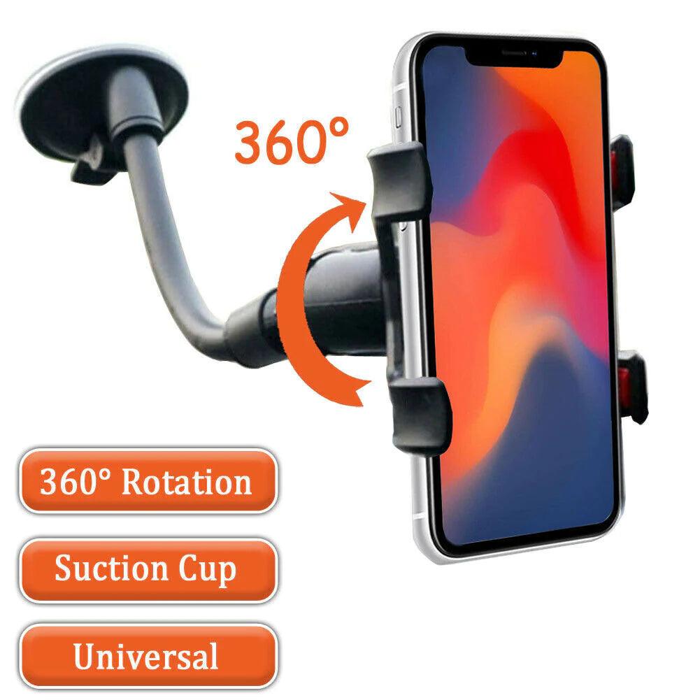 Car Windshield Vacuum Mount Cell Phone Holder Stand for Universal Iphone Samsung-6