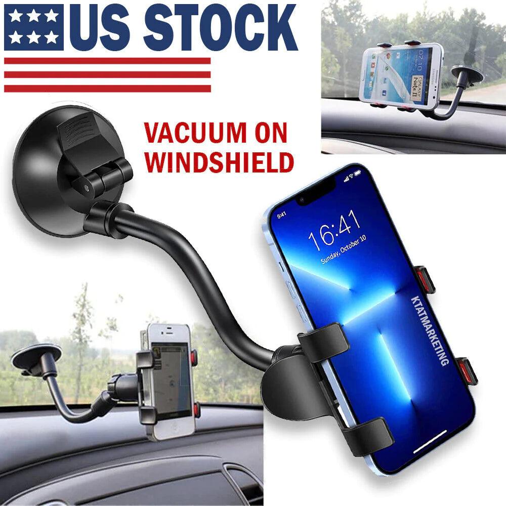 Car Windshield Vacuum Mount Cell Phone Holder Stand for Universal Iphone Samsung-7