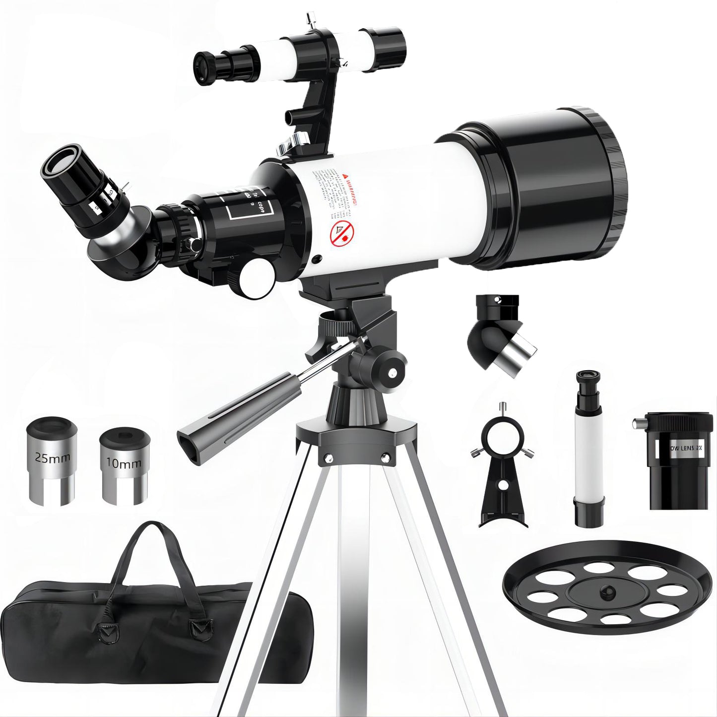 Telescope for Adults and Kids, 70mm Aperture 400mm Astronomical Telescope ((24X-180X))