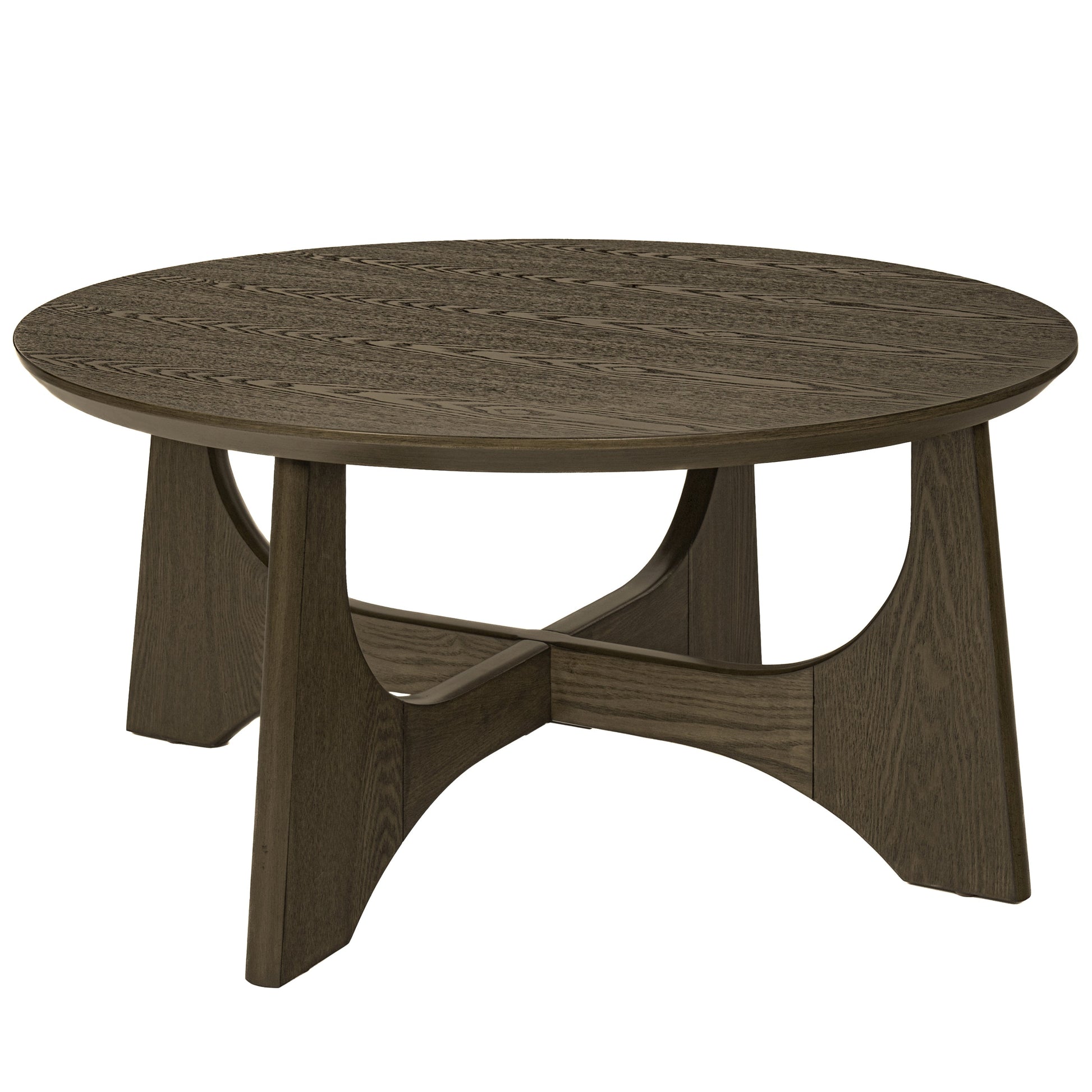 Wooden Round Coffee Table-6