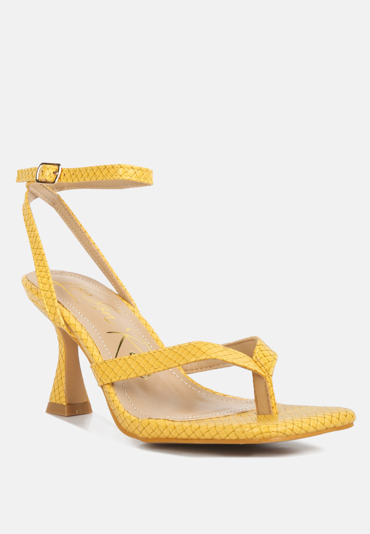 Celty Ankle Strap Spool Heel Sandals-1