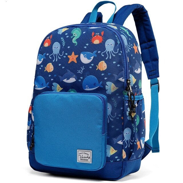 Children Backpack Kids School Bags Kindergarten Preschool Backpack Cartoon Backpack for Girls Boys With Chest Strap-1