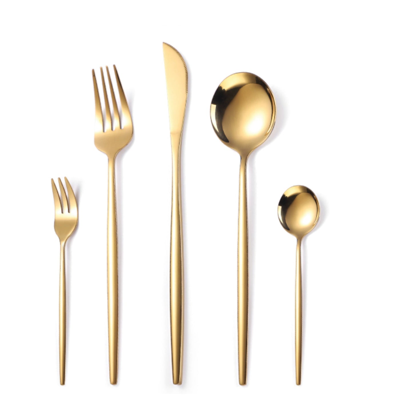 Slim Flatware -Place Set of 5-1