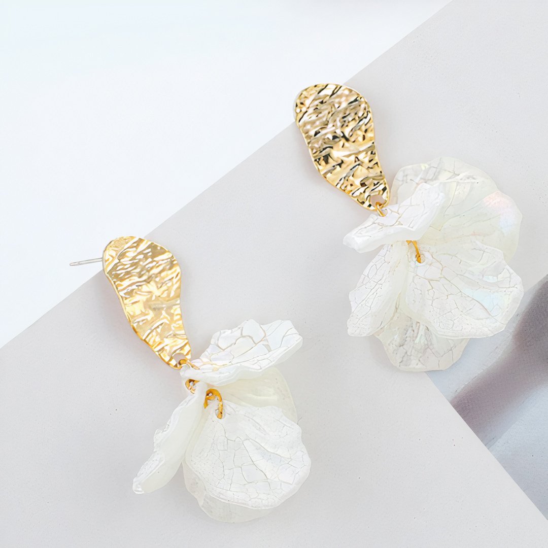 Layered Flower Earrings-0