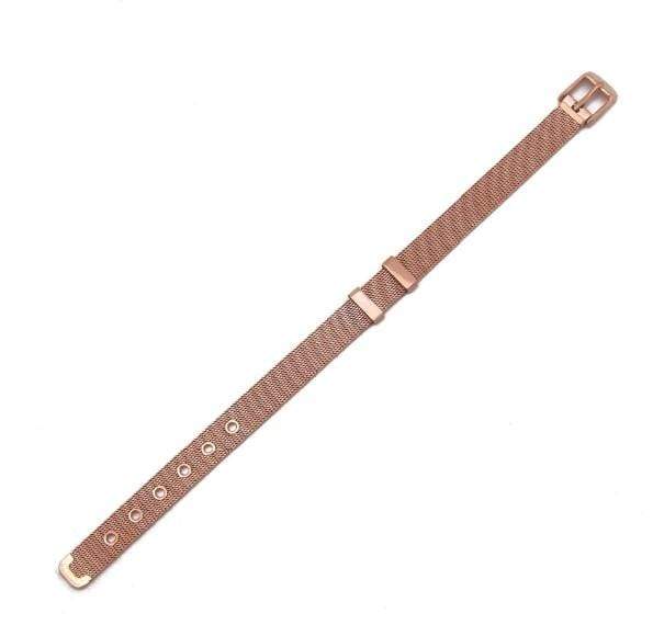 Stainless Steel Slider Bracelet -Rose Gold-1