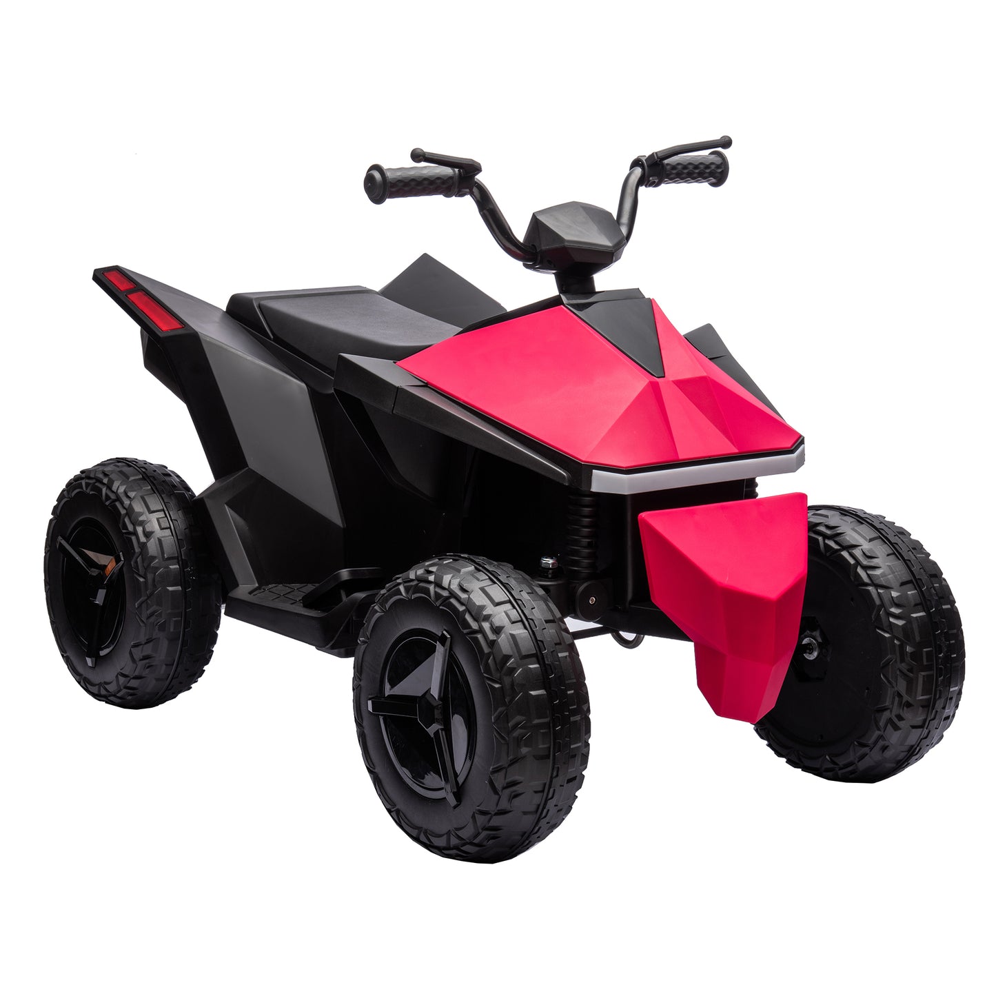 ATV Style ride on, 12V 7AH Kids ride on electric atv 3-8years Multi-Functional Touch Screen Integrated, LED Front and Rear Dazzling Lights, Music, Nursery Rhymes, MP3/USB Interface, Dual-Drive System