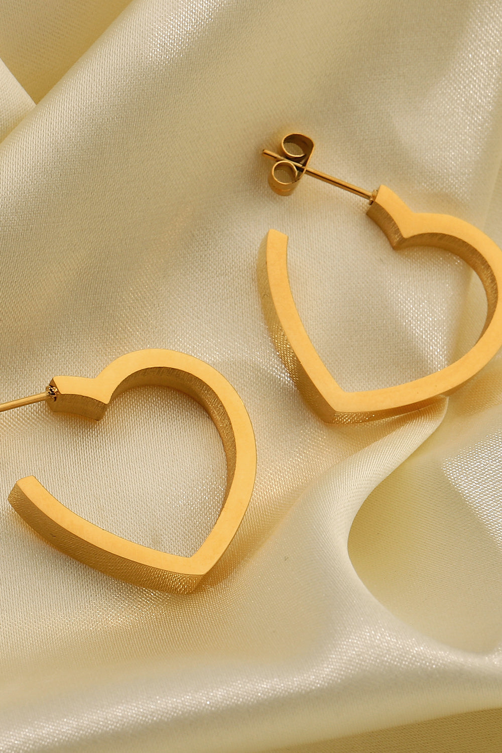 Heart Shape Hoop Earrings - American Smart