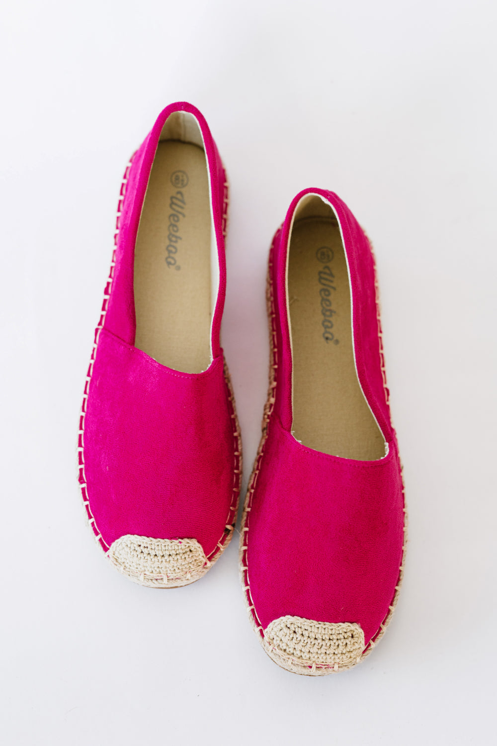 Casual Fuchsia Espadrille Shoes - American Smart