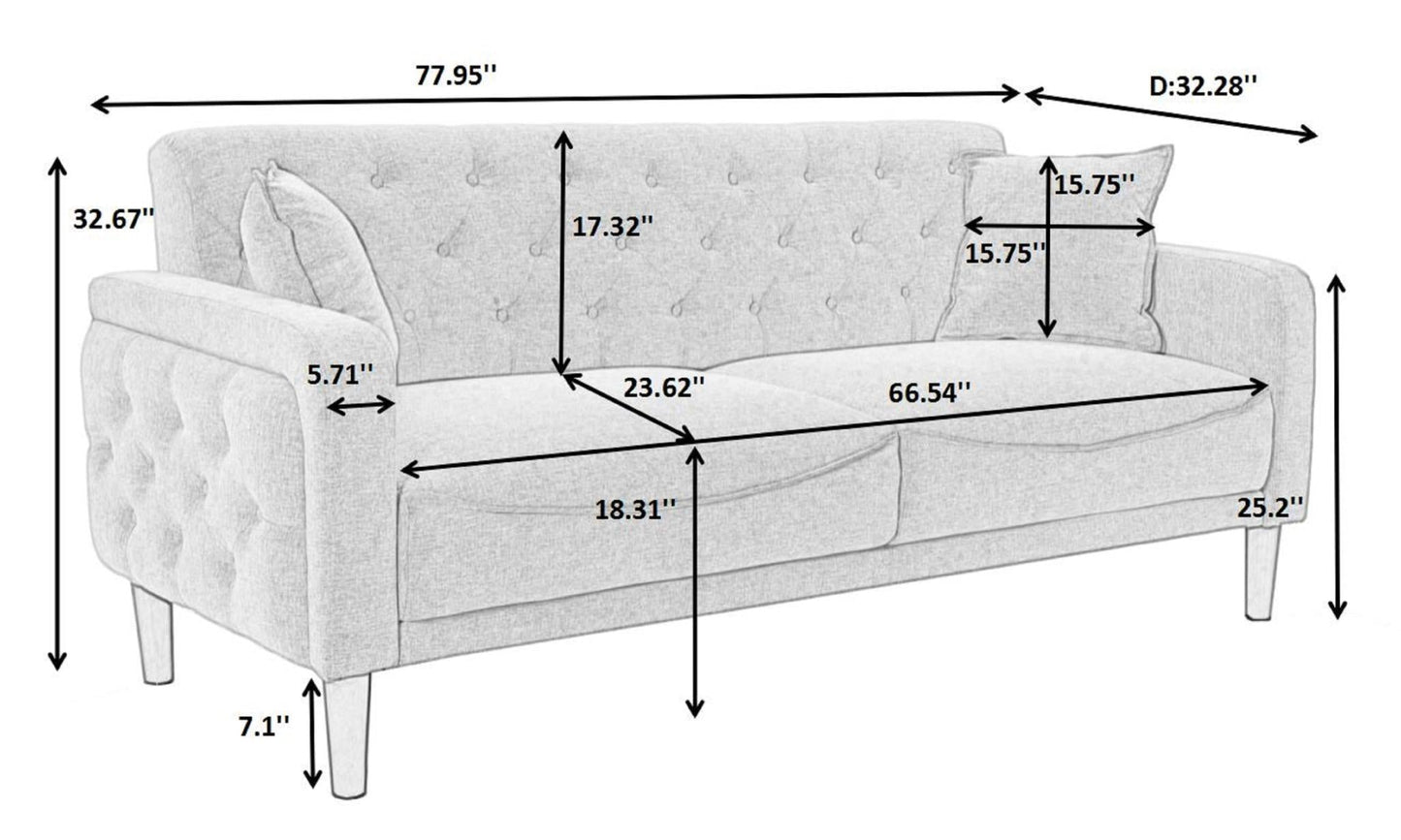 Valet Beige Loveseat-8