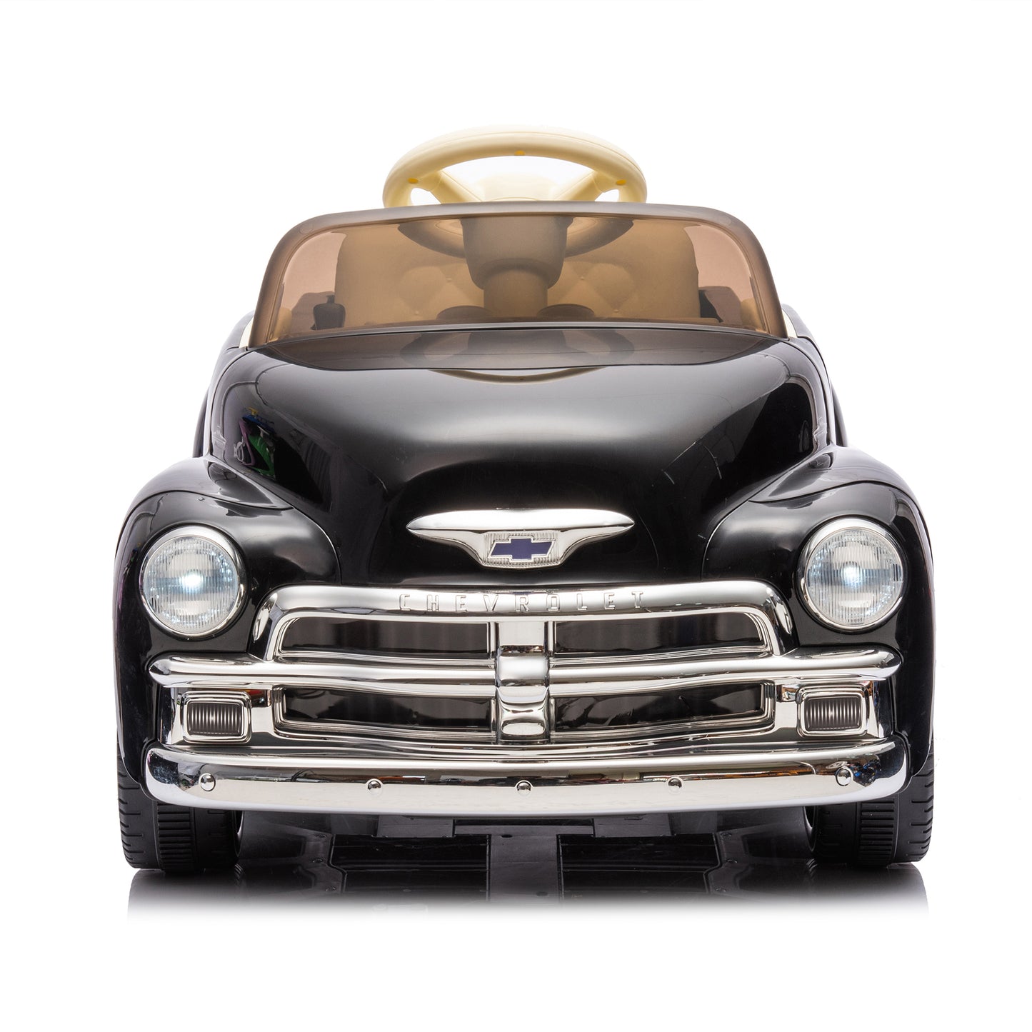 12V Kids Ride On truck car w/parents control, Licensed Chevrolet 3100 pickup,electric car for kid,Vintage modeling,3 speeds,LED Lights,Bluetooth,USB,High-power up to 4.35 km/h,age 3+