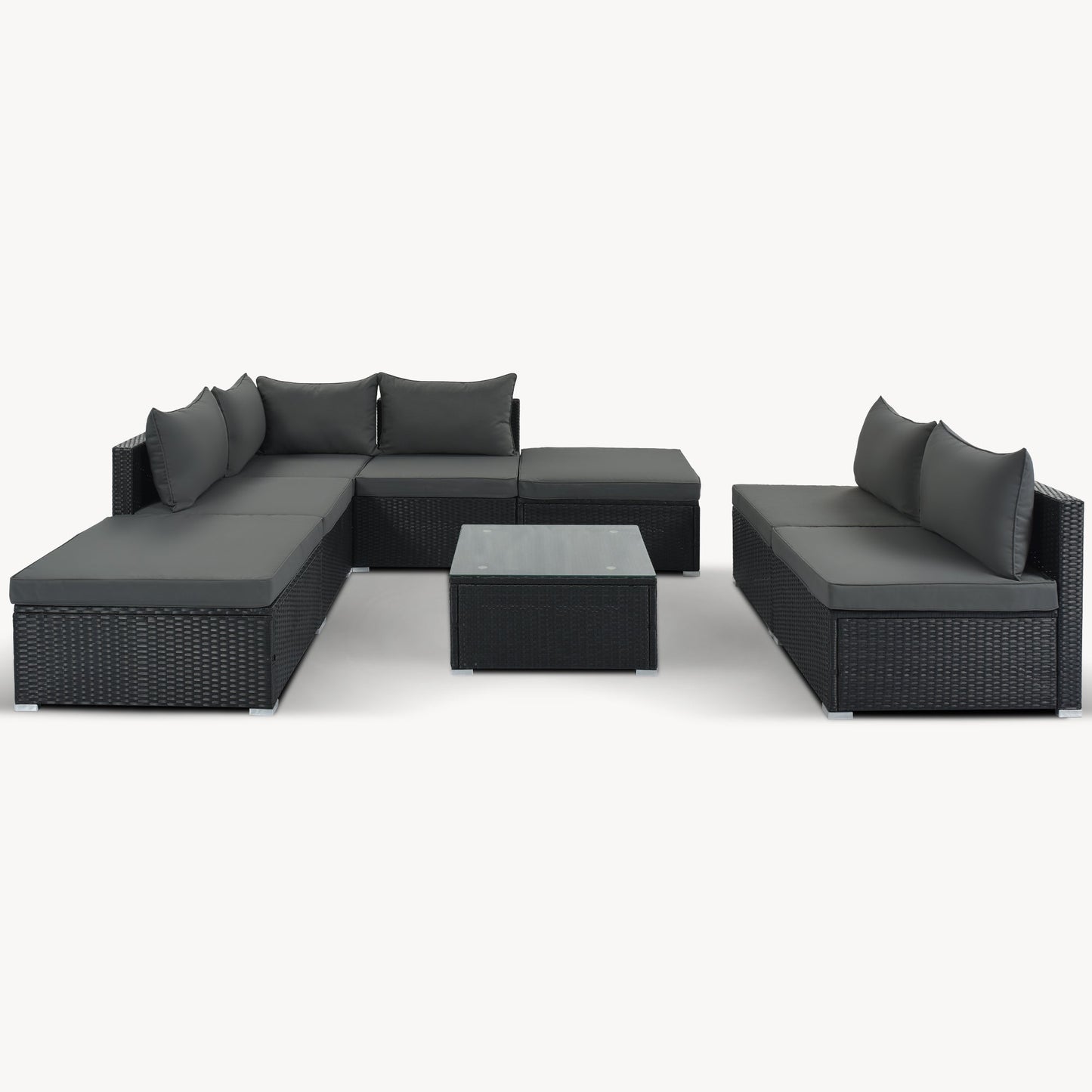 8-Pieces Outdoor Patio Furniture Set-5