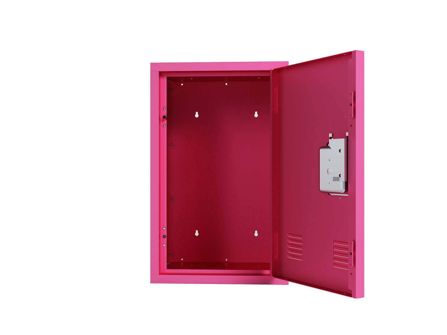 24" H Locker Storage Cabinet, Metal Locker Storage Cabinet with 1 Doors, Small Metal Locker,Lockable Storage Cabinet,for Employees,Office,Kids Locker - Assembly Required (Rose Red),Easy Assembly