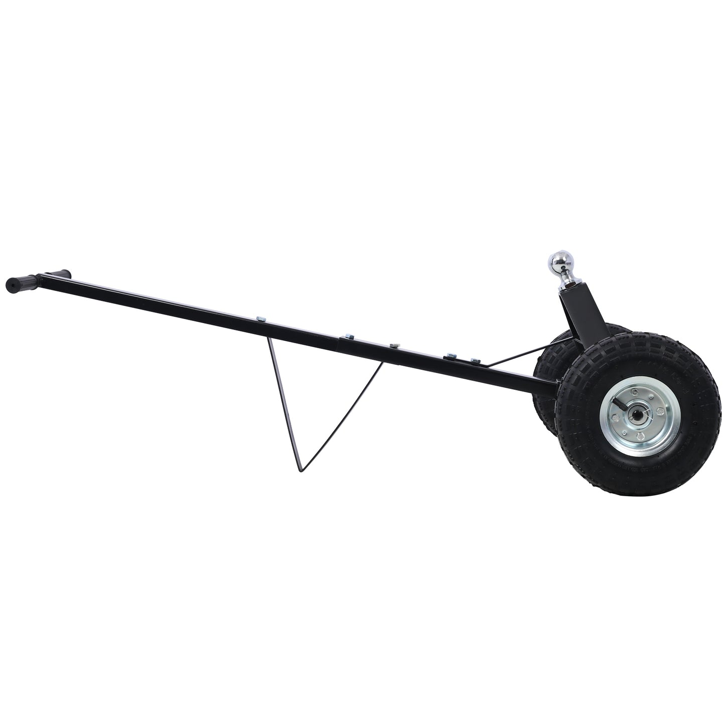 Trailer Dolly with Pneumatic Tires - 600 Lb. Maximum Capacity，black color